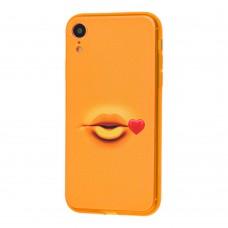 Чехол для iPhone Xr Smile желтый поцелуй