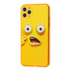 Чехол для iPhone 11 Pro Max Smile желтый удивлен