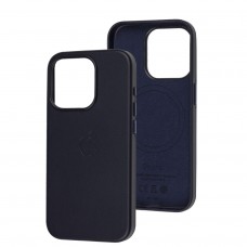Чехол для iPhone 15 Pro Leather with MagSafe midnight blue