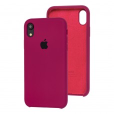 Чохол silicone case для iPhone Xr marsala