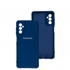 Чохол для Samsung Galaxy M52 (M526) Silicone Full camera синій