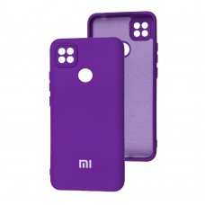 Чехол для Xiaomi Redmi 9C / 10A Silicone Full camera фиолетовый / purple