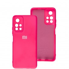 Чохол для Xiaomi  Poco M4 Pro 5G / Note 11S 5G Silicone Full camera яскраво-рожевий