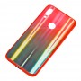 Чехол для Xiaomi Redmi 7 Aurora glass красный