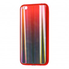 Чехол для Xiaomi Redmi Go Aurora glass красный