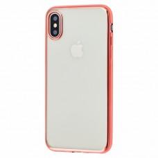 .TPU Silicon iPhone X / Xs G-Case Plating series rose gold