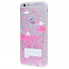 Чехол для iPhone 6 Plus Chic Kawair фламинго с цветами