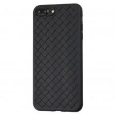 Чехол для iPhone 7 Plus / 8 Plus Weaving case черный
