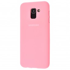 Чехол для Samsung Galaxy A6 2018 (A600) Silicone Full светло-розовый