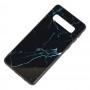 Чехол для Samsung Galaxy S10 (G973) Marble "черный"