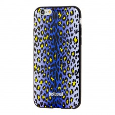 Чохол Just cavalli для iPhone 6 леопард дрібний фіолет