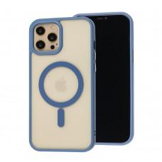 Чехол для iPhone 12 Pro Max Wave Magnetic light blue