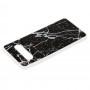Чохол для Samsung Galaxy S10 (G973) силікон marble чорний