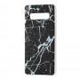 Чехол для Samsung Galaxy S10+ (G975) силикон marble черный
