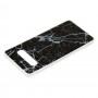 Чехол для Samsung Galaxy S10+ (G975) силикон marble черный