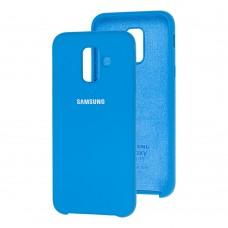 Чехол для Samsung Galaxy A6 2018 (A600) Silky Soft Touch бледно-синий