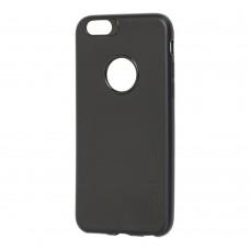 Чехол для iPhone 6 Rock с Лого soft матовый черный