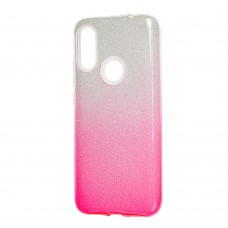 Чехол для Xiaomi Redmi 7 Shining Glitter серебристо-розовый 
