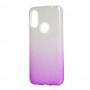 Чехол для Xiaomi Redmi 7 Shining Glitter серебристо-фиолетовый 