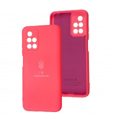 Чехол для Xiaomi Redmi 10 Silicone Full Трезубец розовый / barbie pink