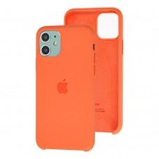 Чехол Silicone для iPhone 11 Premium case оранжевый