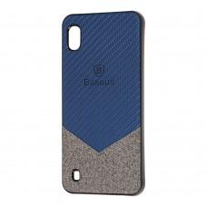 Чохол для Samsung Galaxy A10 (A105) Baseus color textile синій