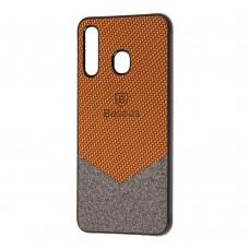 Чехол для Samsung Galaxy A20 / A30 Baseus color textile коричневый