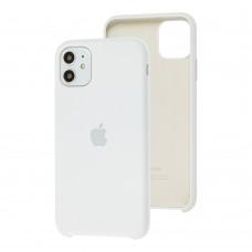 Чохол Silicone для iPhone 11 case білий