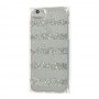 Чохол Shine Line для iPhone 6 смужки з блискітками сріблястий