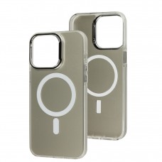 Чохол для iPhone 15 Pro Max IMD Colors MagSafe silver