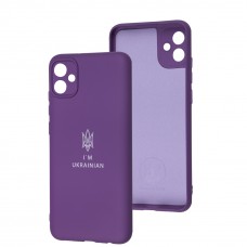 Чехол для Samsung Galaxy A04E (A042) Full Premium Трезубец фиолетовый/purple