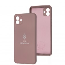 Чехол для Samsung Galaxy A04 (A045) Full Premium Трезубец розовый / pink sand