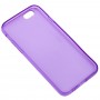 Чехол силиконовый для iPhone 6 прозрачно фиолетовый
