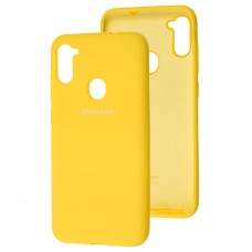 Чехол для Samsung Galaxy A11 / M11 Silicone Full желтый