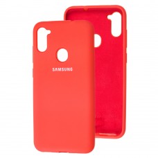 Чехол для Samsung Galaxy A11 / M11 Silicone Full красный