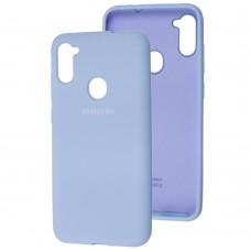 Чехол для Samsung Galaxy A11 / M11 Silicone Full лиловый