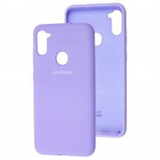 Чохол для Samsung Galaxy A11 / M11 Silicone Full світло-фіолетовий