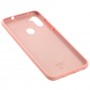 Чехол для Samsung Galaxy A11 / M11 Silicone Full розовый / персиковый