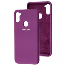 Чохол для Samsung Galaxy A11 / M11 Silicone Full фіолетовий / grape