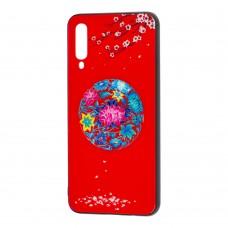 Чехол для Samsung Galaxy A50 / A50s / A30s Fantasy светящийся цветное плетение красны