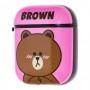 Чохол для AirPods Young Style bear рожевий