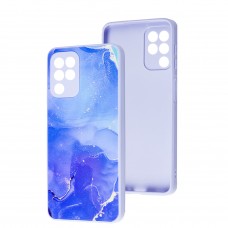 Чехол для Samsung Galaxy A22 / M22 / M32 Marble Clouds blue