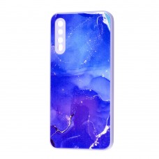Чехол для Samsung Galaxy A50 / A50s / A30s Marble Clouds blue