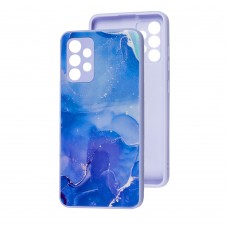 Чехол для Samsung Galaxy A32 (A325) Marble Clouds blue