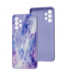 Чехол для Samsung Galaxy A32 (A325) Marble Clouds purple