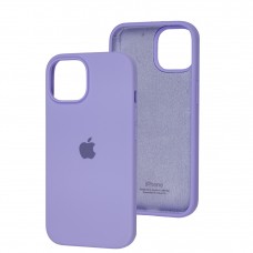 Чохол для iPhone 15 Square Full silicone light purple