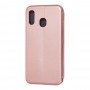 Чохол книжка Premium для Samsung Galaxy A20/A30 рожево-золотистий