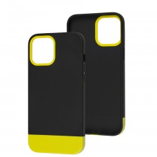 Чохол для iPhone 12 Pro Max Bichromatic black / yellow