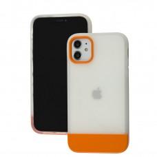 Чехол для iPhone 11 Bichromatic matte / orange