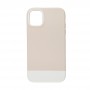 Чехол для iPhone 11 Bichromatic grey-beige / white